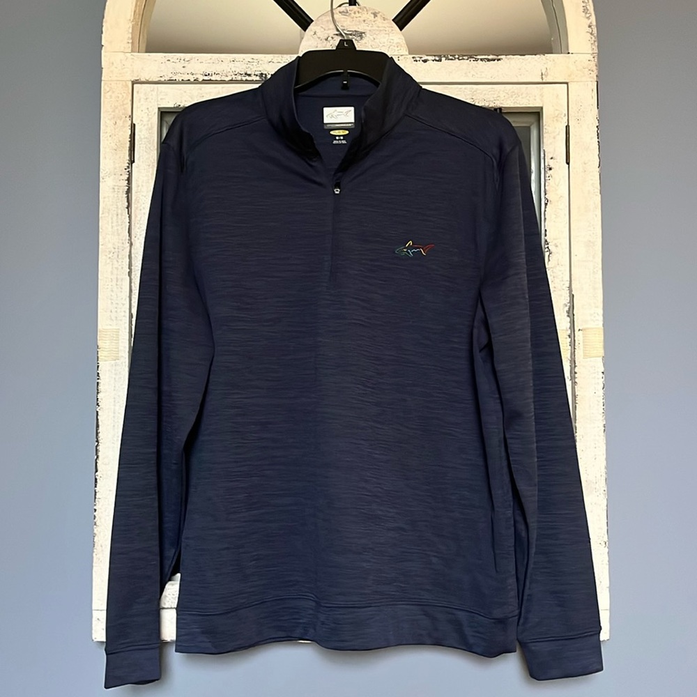 Greg Norman 1/4 zip Pullover - Navy - Medium